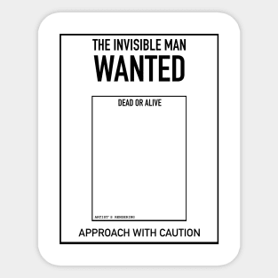 Wanted poster Sticker